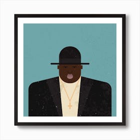 Biggie Smalls Square Art Print