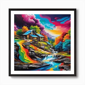 Rainbow River 3 Art Print