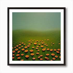 Blooming Orange Art Print