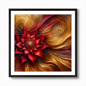 Red Flower 2 Art Print