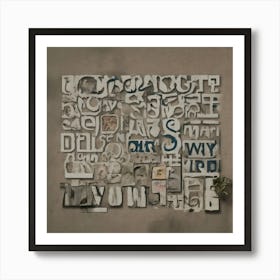 Letter Art Art Print