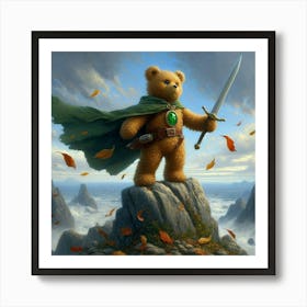 Teddy Bear With Sword 5 Art Print