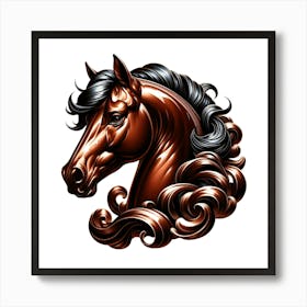 Creative Horse Beauty Illustration Nr 20 Art Print