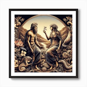 Aphrodite And Jupiter Art Print