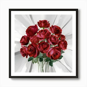 Red Roses 5 Art Print