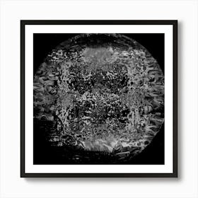 Black And White Moon Art Print