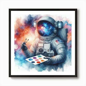 Astronaut Painting 2 Art Print