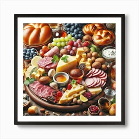 Cheese Platter Art Print