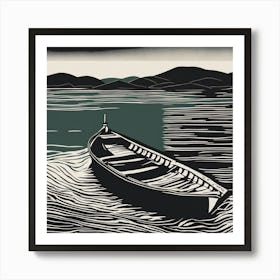 Boat In The Water 1 Art Print