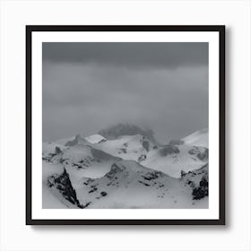 Snowy Mountains 1 Art Print