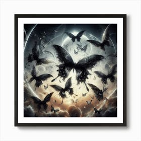 Ethereal Butterflies 1 Art Print