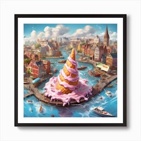 Ice Cream Cone Art Print