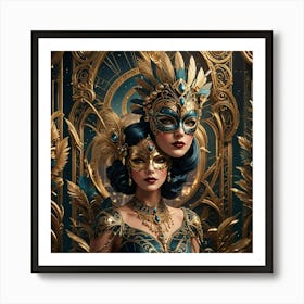 Masquerade Masks Art Print