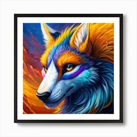 Wolftop Art Print