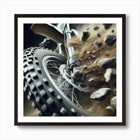 Dirt Bike Racing 1 Art Print