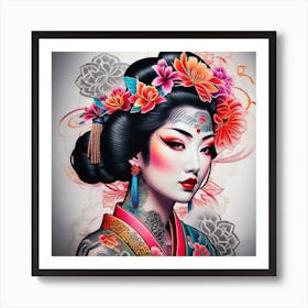 Geisha 175 Art Print