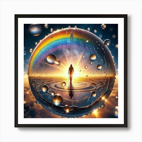 Rainbow Sphere Affiche