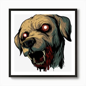 Zombie Dog 1 Art Print