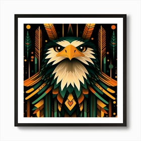 Aztec Eagle Art Print