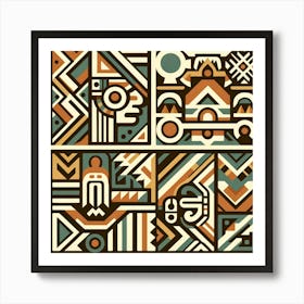 Aztec Tile Art Print