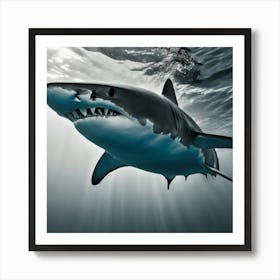 Great White Shark 17 Art Print