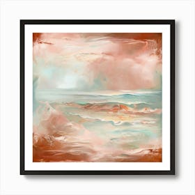 Serene Tropical Beach That Has Been Brought To Life. Art Print