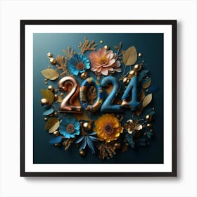 Gift form in the colors of the year 2024 Art Print