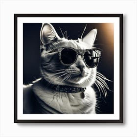 Cat In Sunglasses 12 Poster