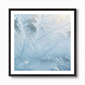 Frost On Window Art Print