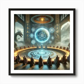 A Dramatic Scene Showcasing The Purpose Of The Cou Art Print