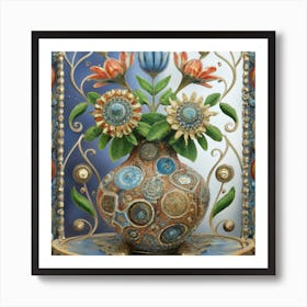 Vase Unique And Rare Decorative Antique 20 Art Print