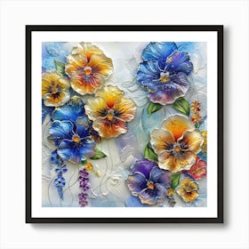 Pansies 10 Art Print