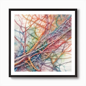 Neuronal Network 9 Art Print