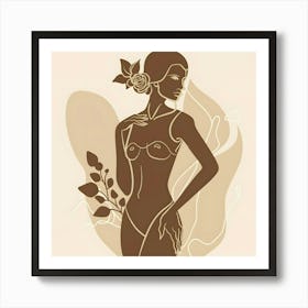 Woman In A Bikini 2 Art Print