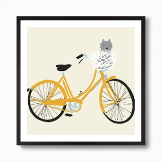 A Bicycle Made For Two Art Print