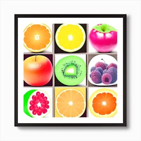 Fruit Puzzle 1 Art Print
