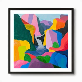 Colourful Abstract Pribaikalsky National Park Siberia 2 Art Print