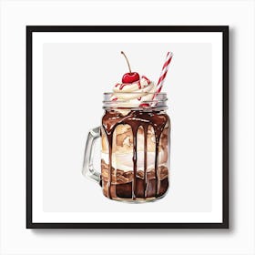 Ice Cream Sundae 3 Art Print