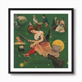 Vintage Witch Fairytale Art Print