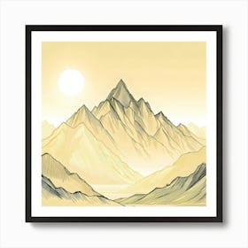 Chinese Mountains Art Print