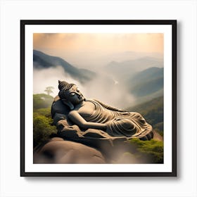 Sleeping Budhha Art Print