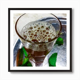 Cup Of Tea with foam and bubbles 9 Art Print