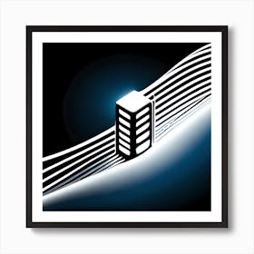 Optical light illusion  Art Print