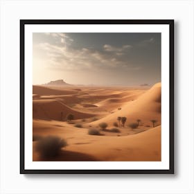 Desert - Desert Stock Videos & Royalty-Free Footage 7 Art Print