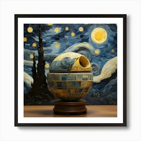 Star Wars Death Star space Art Print