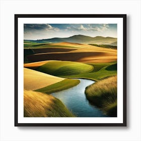 Landscape Painting 234 Art Print