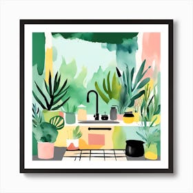 Kitchen Jungle Dreams 02 Art Print