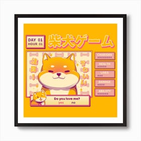 Shiba Novel Art Print