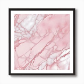 Pink Marble Wallpaper Art Print