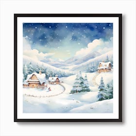 Winter Canvas Bliss Art Print